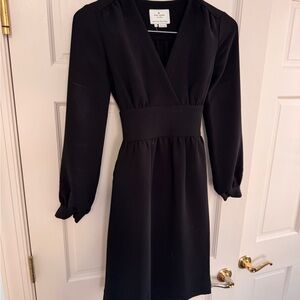 Kate Spade Classic Black Long Sleeve Dress